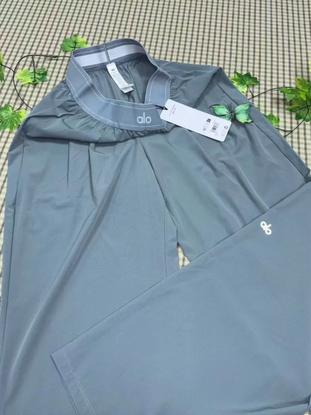 🧿Alo Yoga Suit Up Trouser Steel Grey Regular(30-inch)Tailored Look